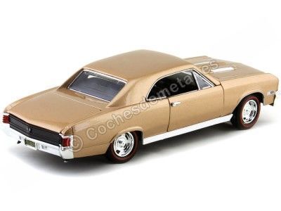 Cochesdemetal.es 1967 Chevrolet Chevelle SS 396 Metallic Gold 1:18 Motor Max 73104 2