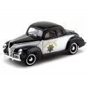 Cochesdemetal.es 1940 Ford Deluxe Police "Highway Patrol" 1:18 Motor Max 73108