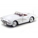 Cochesdemetal.es 1958 Chevrolet Corvette conversível Blanco 1:18 Motor Max 73109