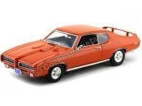 1969 Pontiac GTO Judge Naranja 1:18 Motor Max 73133