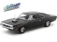 1970 Doms Dodge Charger "Fast and Furious" Negro Greenlight Collectibles 19027