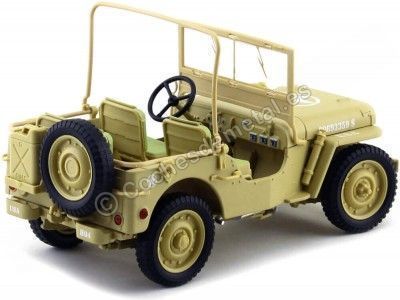 Cochesdemetal.es 1943 Jeep Willys Casablanca Arena del Desierto 1:18 Triple-9 1800140 2