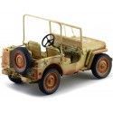 Carsdemetal.es 1943 Jeep Willys Casablanca Arense do deserto sujo 1:18 Triple-9 1800140A