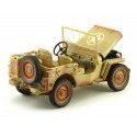 Carsdemetal.es 1943 Jeep Willys Casablanca Arense do deserto sujo 1:18 Triple-9 1800140A