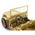 Carsdemetal.es 1943 Jeep Willys Casablanca Arense do deserto sujo 1:18 Triple-9 1800140A