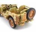 Carsdemetal.es 1943 Jeep Willys Casablanca Arense do deserto sujo 1:18 Triple-9 1800140A