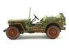 Cochesdemetal.es 1944 Jeep Willys Policía Militar Verde Caqui Sucio 1:18 Triple-9 1800142B