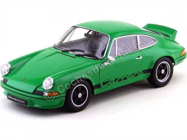 Carsdemetal.es 1973 Porsche 911 Carrera RS Verde 1:18 Welly 18044