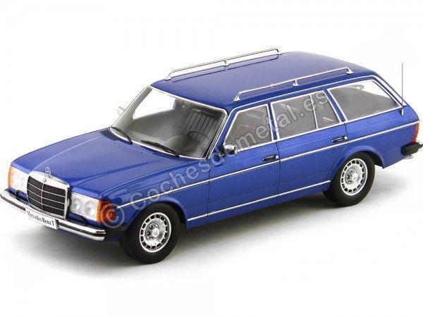 Cochesdemetal.es 1978 Mercedes Benz 250T S123 Estate Azul 1:18 KK-Scale KKDC180091