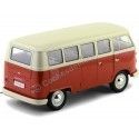 Carsdemetal.es 1963 Volkswagen T1 Classical Red/White Microbus 1:18 bem 18054