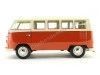 Cochesdemetal.es 1963 Volkswagen T1 Classical Microbus Rojo-Blanco 1:18 Welly 18054