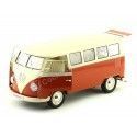 Carsdemetal.es 1963 Volkswagen T1 Classical Red/White Microbus 1:18 bem 18054
