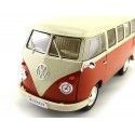 Carsdemetal.es 1963 Volkswagen T1 Classical Red/White Microbus 1:18 bem 18054