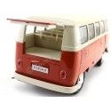 Carsdemetal.es 1963 Volkswagen T1 Classical Red/White Microbus 1:18 bem 18054