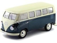 1963 Volkswagen T1 Classical Microbus Verde-Blanco 1:18 Welly 18054