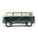Cochesdemetal.es 1963 Volkswagen T1 Classical Microbus Verde-Blanco 1:18 Welly 18054