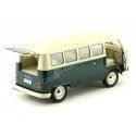 Cochesdemetal.es 1963 Volkswagen T1 Classical Microbus Verde-Blanco 1:18 Welly 18054