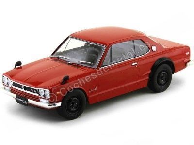 1971 Nissan Skyline 2000 GT-R (KPGC10) Rojo 1:18 Triple-9 1800182 Cochesdemetal.es