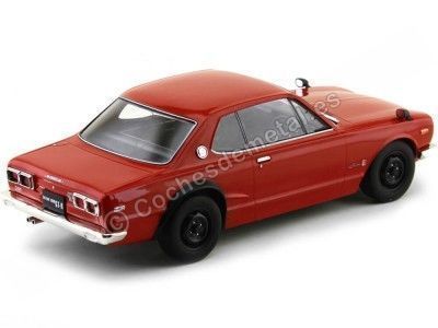 Cochesdemetal.es 1971 Nissan Skyline 2000 GT-R (KPGC10) Rojo 1:18 Triple-9 1800182 2