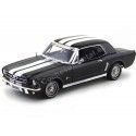 Cochesdemetal.es 1964 Ford Mustang 1-2 Coupe Negro/Blanco 1:18 Motor Max 73164