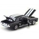 Cochesdemetal.es 1964 Ford Mustang 1-2 Coupe Negro/Blanco 1:18 Motor Max 73164