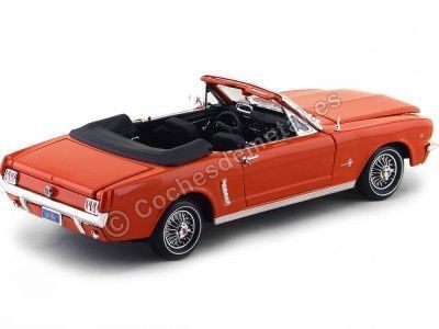 Cochesdemetal.es 1964 Ford Mustang 1-2 convertible naranja 1:18 moteur max 73145 2