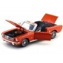 Cochesdemetal.es 1964 Ford Mustang 1-2 convertible naranja 1:18 moteur max 73145