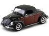 CARSDEMETAL.ES 1949 Volkswagen 1200 Hebmueller Cabrio Negro-rjo 1:18 kk-échelle 180112