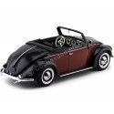 CARSDEMETAL.ES 1949 Volkswagen 1200 Hebmueller Cabrio Negro-rjo 1:18 kk-échelle 180112