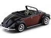 CARSDEMETAL.ES 1949 Volkswagen 1200 Hebmueller Cabrio Negro-rjo 1:18 kk-échelle 180112