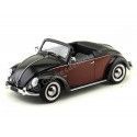 CARSDEMETAL.ES 1949 Volkswagen 1200 Hebmueller Cabrio Negro-rjo 1:18 kk-échelle 180112