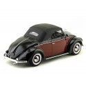 CARSDEMETAL.ES 1949 Volkswagen 1200 Hebmueller Cabrio Negro-rjo 1:18 kk-échelle 180112
