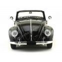 CARSDEMETAL.ES 1949 Volkswagen 1200 Hebmueller Cabrio Negro-rjo 1:18 kk-échelle 180112