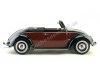 CARSDEMETAL.ES 1949 Volkswagen 1200 Hebmueller Cabrio Negro-rjo 1:18 kk-échelle 180112