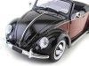 CARSDEMETAL.ES 1949 Volkswagen 1200 Hebmueller Cabrio Negro-rjo 1:18 kk-échelle 180112