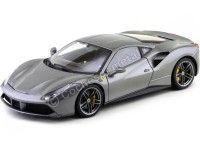 2015 Ferrari 488 GTB Gris 1:18 Bburago Signature Series 16905