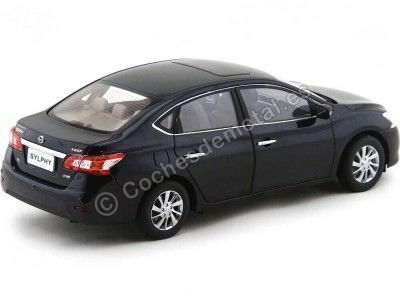 2012 Nissan Sentra Sylphy Metallic Black 1:18 Paudi Models 2266 Cochesdemetal.es 2