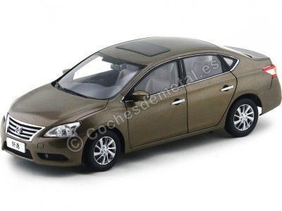 Carsdemetal.es 2012 Nissan Sentra Sylphy Metallic Gold 1:18 Modelos Paudi 2266