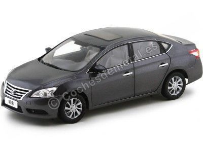 Carsdemetal.es 2012 Nissan Sentra Sylphy Cinza Metálico 1:18 Modelos Paudi 2266