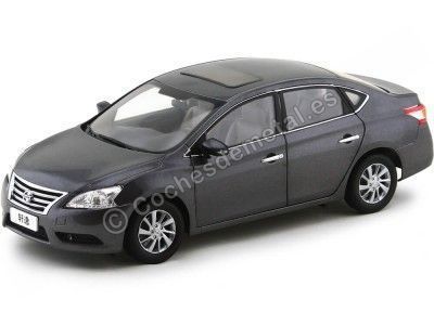 2012 Nissan Sentra Sylphy Metallic Grey 1:18 Paudi Models 2266 Cochesdemetal.es