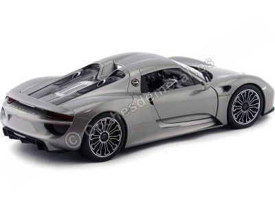 Carsdemetal.es 2013 Porsche 918 Spyder Cinzento Hard-Top 1:18 Bem bem 18051 2