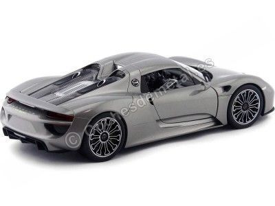 Cochesdemetal.es 2013 Porsche 918 Spyder Hard-top Gris 1:18 Welly 18051 2