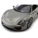 Cochesdemetal.es 2013 Porsche 918 Spyder Hard-top Gris 1:18 Welly 18051