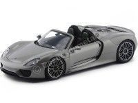 2013 Porsche 918 Spyder Convertible Gris 1:18 Welly 18051