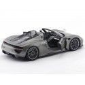 Carsdemetal.es 2013 Porsche 918 Spyder conversível cinza 1:18 bem 18051