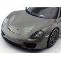 Carsdemetal.es 2013 Porsche 918 Spyder conversível cinza 1:18 bem 18051
