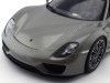 Carsdemetal.es 2013 Porsche 918 Spyder conversível cinza 1:18 bem 18051