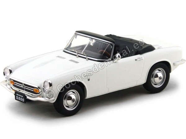 Carsdemetal.es 1966 Honda S800 Blanco conversível 1:18 Triple-9 1800192