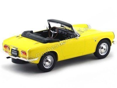 CARSDEMETAL.ES 1966 Honda S800 Yellow Convertible 1:18 Triple-9 1800191 2