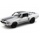 Cochesdemetal.es 1968 Ford Shelby GT-500KR Metallic Crome 1:18 Lucky Diecast 92168